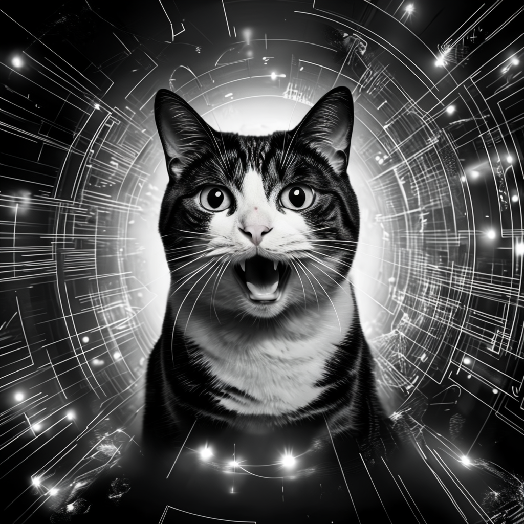 Trippy Cat Image