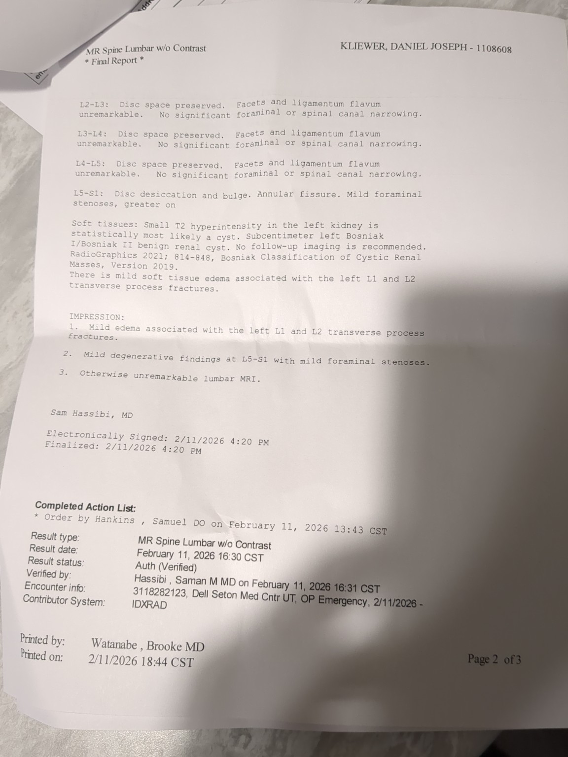 Spinal MRI Findings Explained