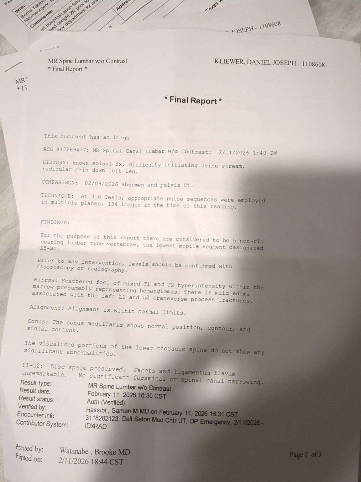 Spinal MRI Findings Explained