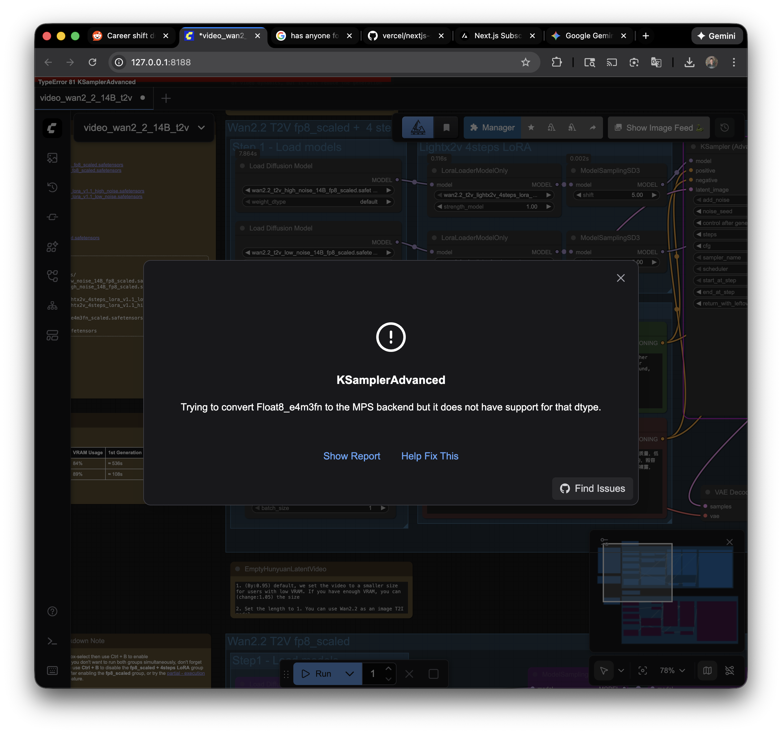 MPS Float8 support issue